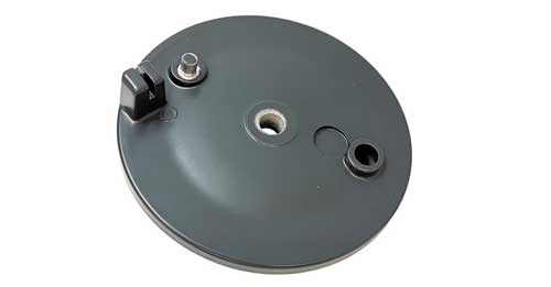 Bremsschild hinten aus Aluminum in anthrazit