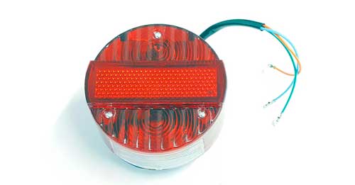 Rückleuchte Rücklicht hinten rund 120 mm