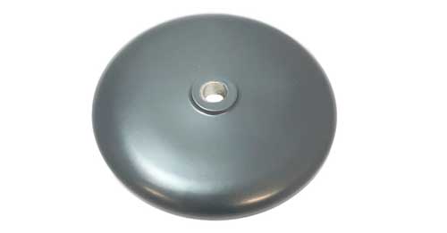 Nabendeckel vorn aus Aluminum in anthrazit