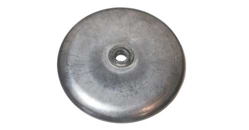 Nabendeckel vorn aus Aluminum in Originalfarbe