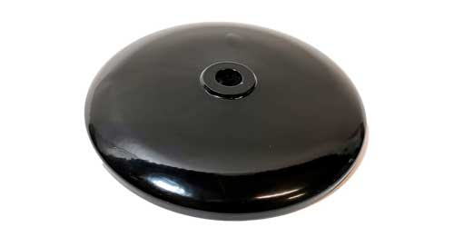 Nabendeckel vorn aus Aluminum in schwarz