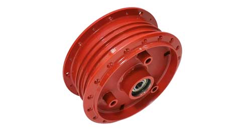 Nabe VERSTÄRKT mit Lager in rot