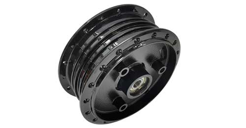 Nabe VERSTÄRKT mit Lager in schwarz