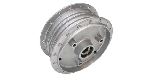 Nabe VERSTÄRKT mit Lager in silber