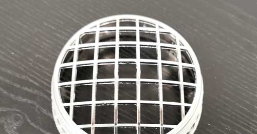 Scheinwerfergitter in chrom/alu Optik