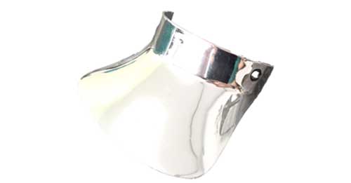 Schmutzfänger in silber (Spritzschutz am Schutzblech)