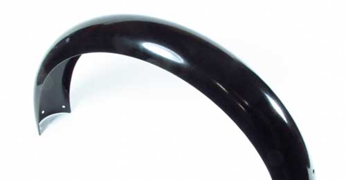 Schutzblech in schwarz gepulvert original Haltebügel und Bauform