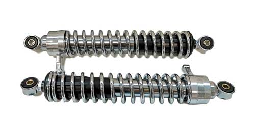 SET Stoßdämpfer 360 mm verstellbar Chrom für Simson S51 Enduro