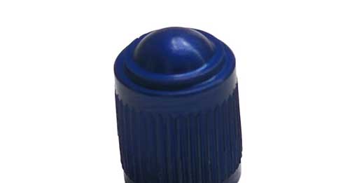 Originaloptik aus Aluminium in blau