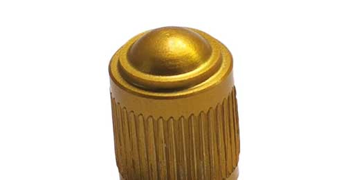 Originaloptik aus Aluminium in gold