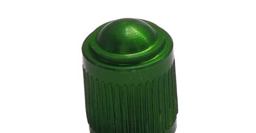 Originaloptik aus Aluminium in grün