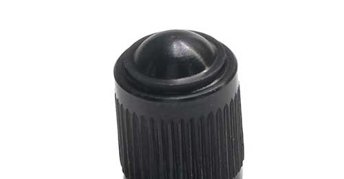 Originaloptik aus Aluminium in schwarz